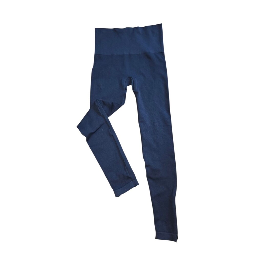 SPANX Navy High-Waist Cropped Leggings Size Large